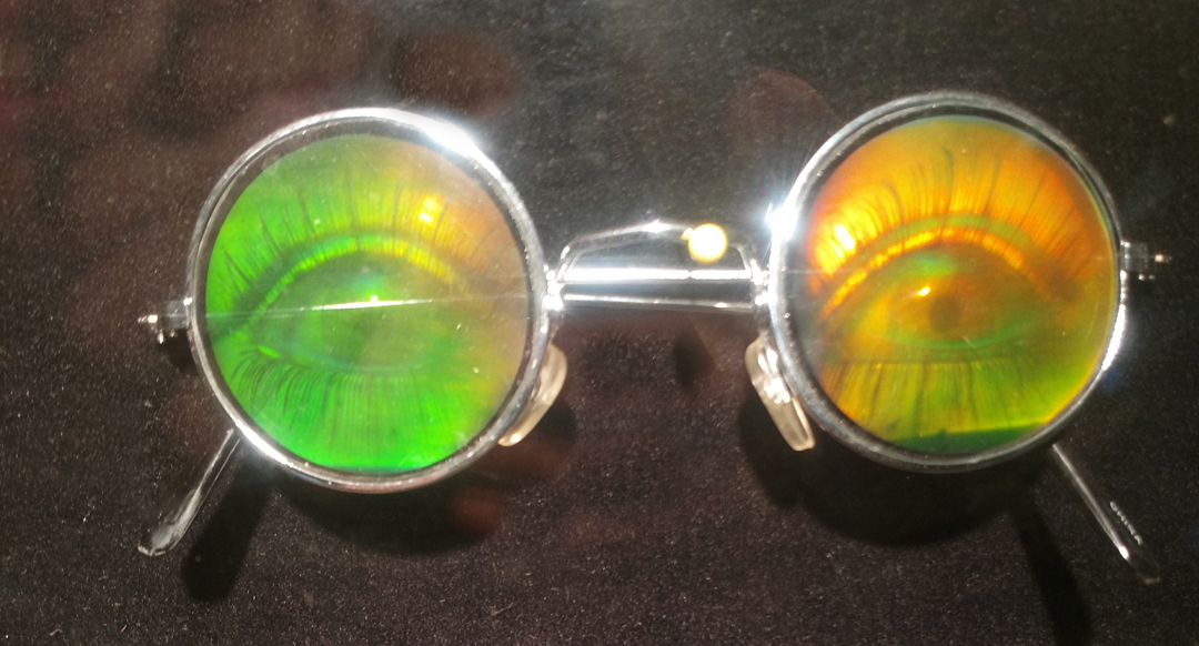 sunglasses with hologram eyes
