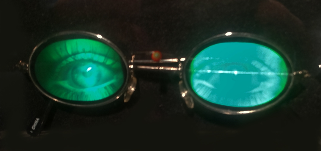sunglasses with hologram eyes