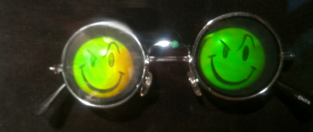 sunglasses with hologram eyes